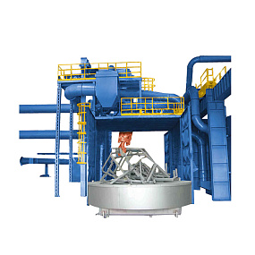 Дробеметная установка с вращающимся столом Q7610